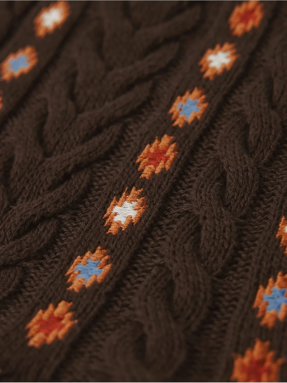 Girls Intarsia Bear Sweater Dress - Montana Mountain - Brown.  Size 12